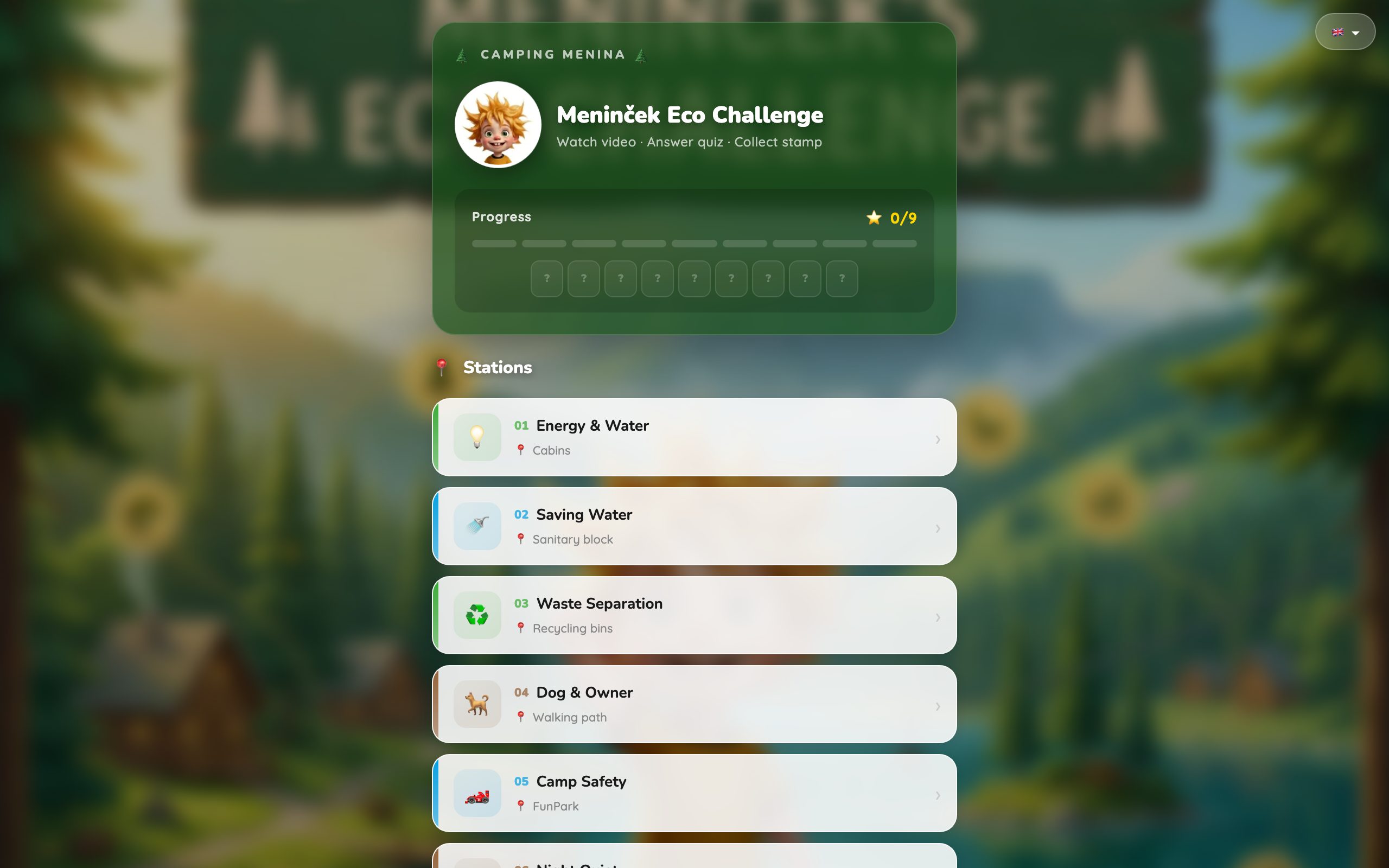 Meninček Eco Hero — Camp Menina